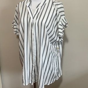 Super cute Grand & Green striped top